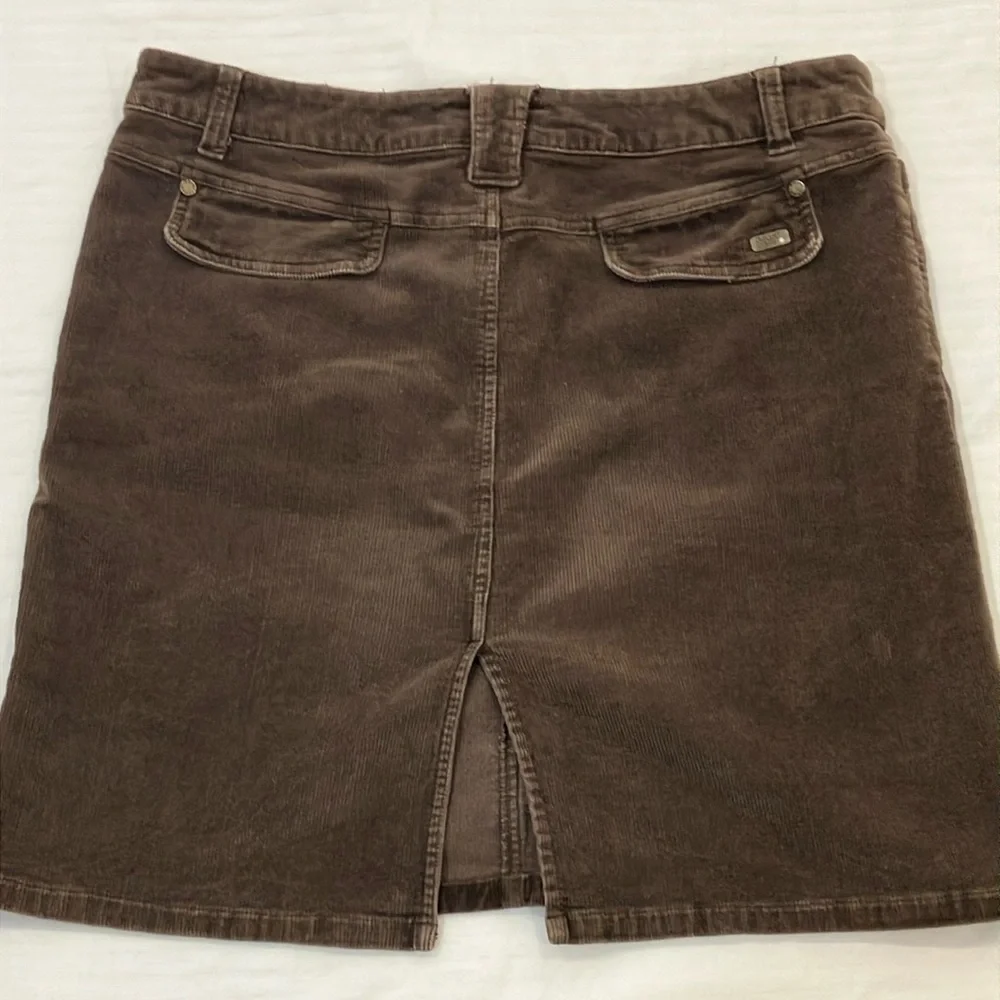 Point zéro women’s size 13 corduroy Classic Brown Skirt - Picture 4 of 14